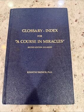 Glossary-Index for "A Course in Miracles" Navy Hardcover
